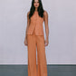 COMING SOON - Leo Tailored Pants - Rust Linen