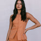COMING SOON - Leo Tailored Pants - Rust Linen