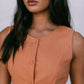 COMING SOON - Virgo Tailored Vest - Rust Linen