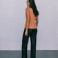 COMING SOON - Virgo Tailored Vest - Rust Linen