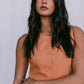 COMING SOON - Virgo Tailored Vest - Rust Linen