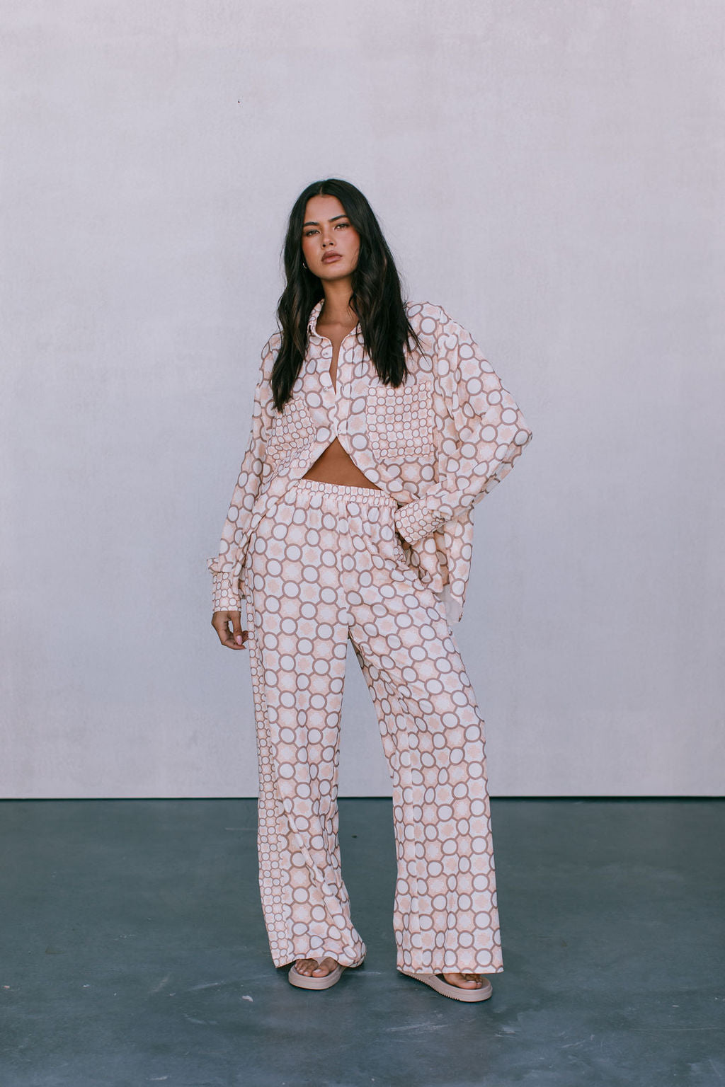 Pisces Shirt Sienna Tile Print
