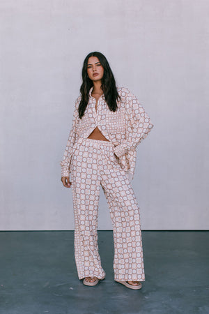 COMING SOON - Taurus Pants - Sienna Tile Print