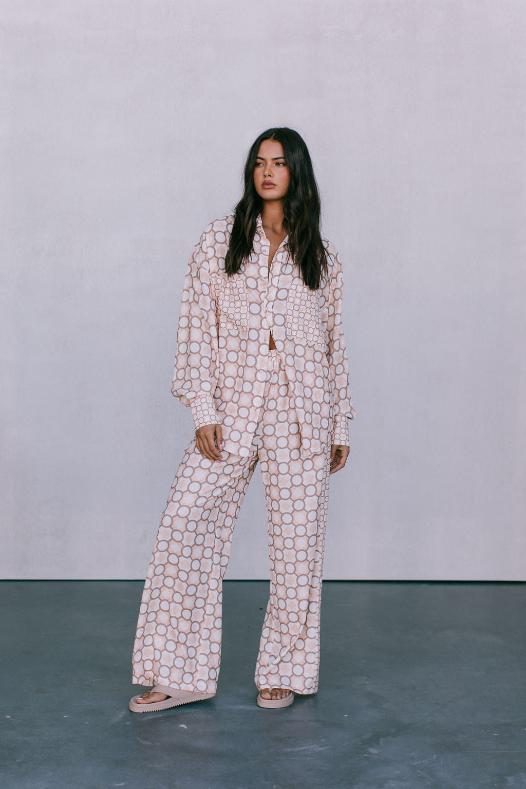 Pisces Shirt Sienna Tile Print