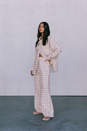 COMING SOON - Taurus Pants - Sienna Tile Print