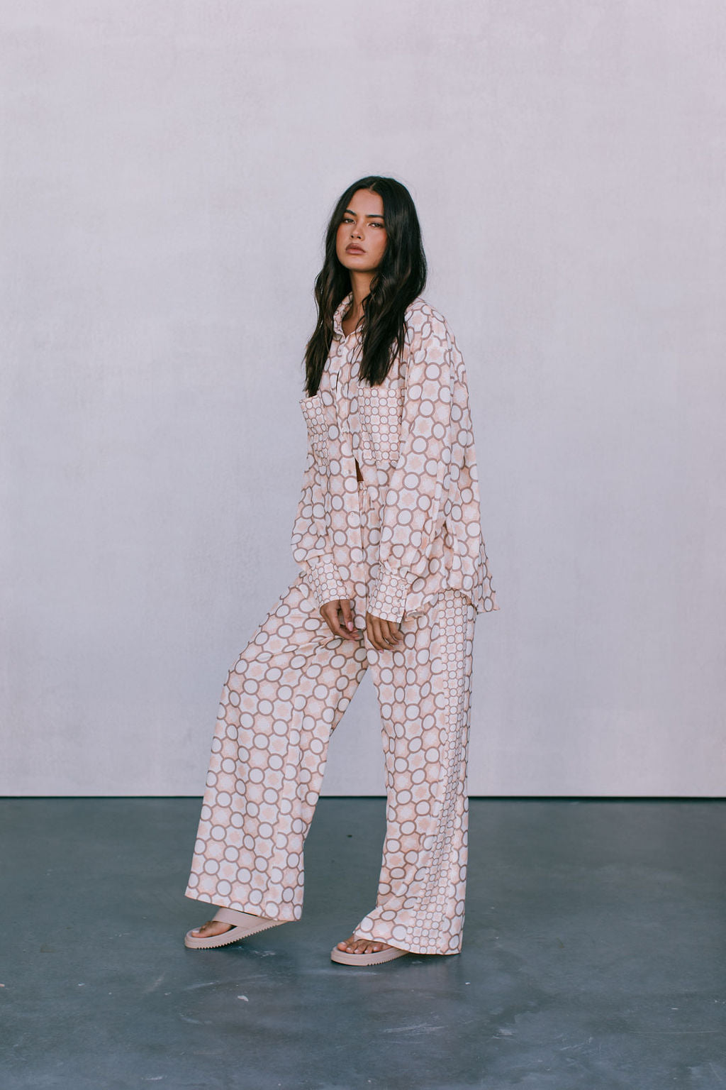 Pisces Shirt Sienna Tile Print