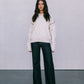 COMING SOON - Libra Knit Jumper - Cream / Chocolate Brown