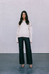 COMING SOON - Libra Knit Jumper - Cream / Chocolate Brown