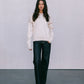 COMING SOON - Libra Knit Jumper - Cream / Chocolate Brown