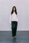 COMING SOON - Libra Knit Jumper - Cream / Chocolate Brown