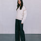 COMING SOON - Libra Knit Jumper - Cream / Chocolate Brown