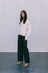 COMING SOON - Libra Knit Jumper - Cream / Chocolate Brown