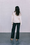 COMING SOON - Libra Knit Jumper - Cream / Chocolate Brown