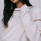 COMING SOON - Libra Knit Jumper - Cream / Chocolate Brown