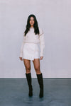 COMING SOON - Libra Knit Jumper - Cream / Chocolate Brown
