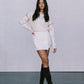 COMING SOON - Libra Knit Jumper - Cream / Chocolate Brown
