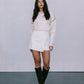 COMING SOON - Libra Knit Jumper - Cream / Chocolate Brown