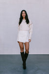 COMING SOON - Libra Knit Jumper - Cream / Chocolate Brown