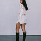 COMING SOON - Libra Knit Jumper - Cream / Chocolate Brown