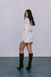 COMING SOON - Libra Knit Jumper - Cream / Chocolate Brown