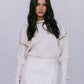 COMING SOON - Libra Knit Jumper - Cream / Chocolate Brown