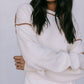 COMING SOON - Libra Knit Jumper - Cream / Chocolate Brown