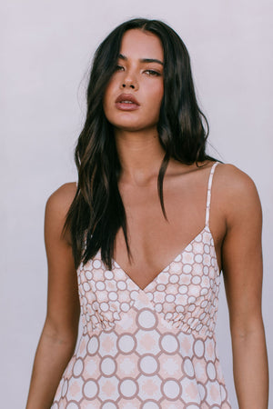 COMING SOON - Aries Maxi Dress - Sienna Tile Print