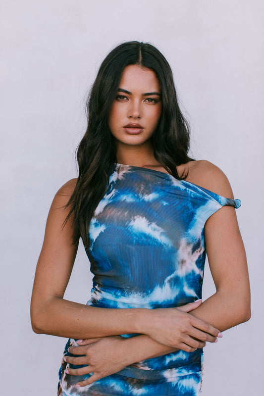 Hartlee Dress - Midnight Haze Mesh