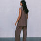 COMING SOON - Uerella Tailored Vest - Chocolate Brown