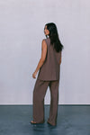 COMING SOON - Uerella Tailored Vest - Chocolate Brown
