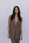 COMING SOON - Uerella Tailored Vest - Chocolate Brown