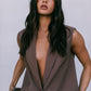 COMING SOON - Uerella Tailored Vest - Chocolate Brown