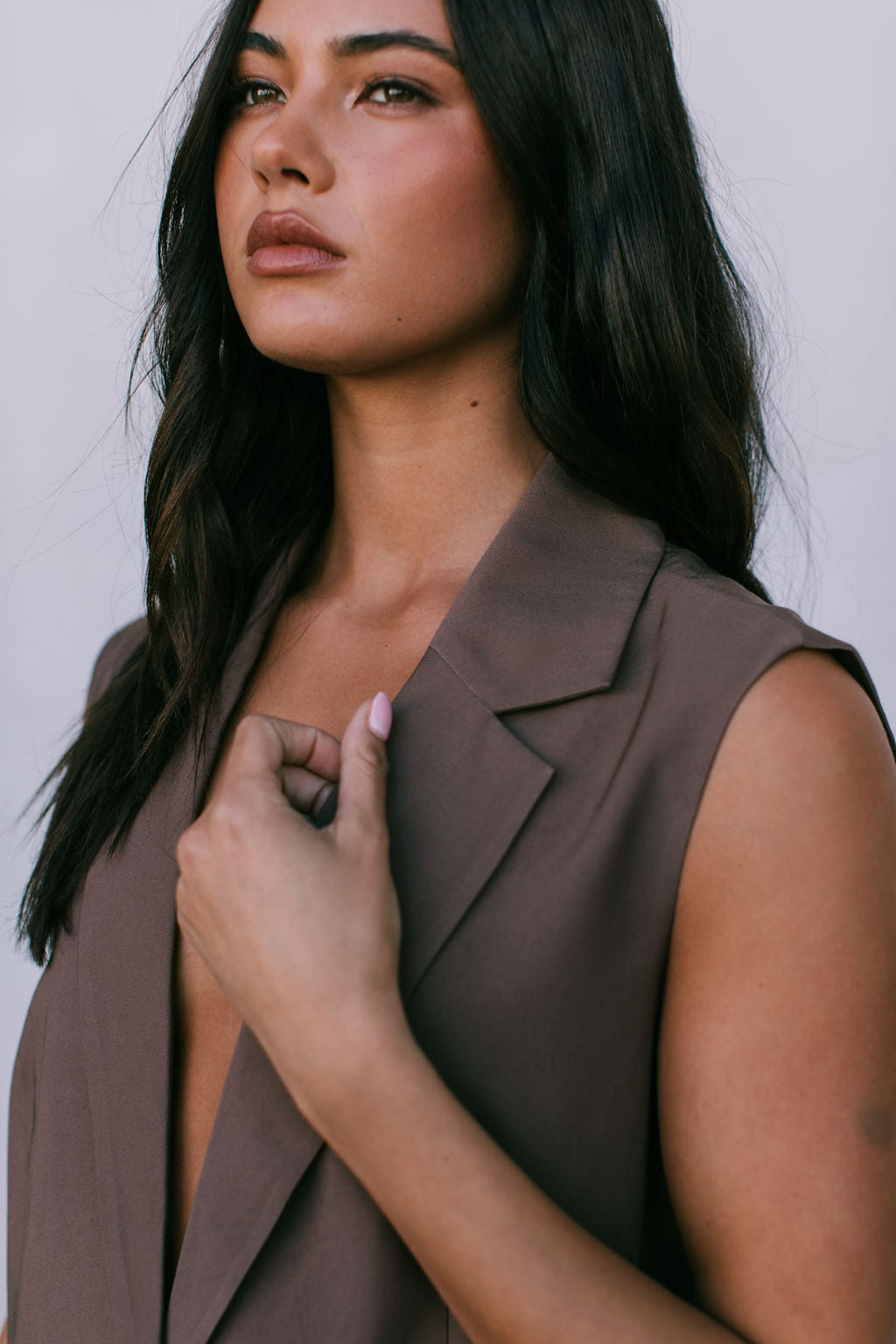 COMING SOON - Uerella Tailored Vest - Chocolate Brown