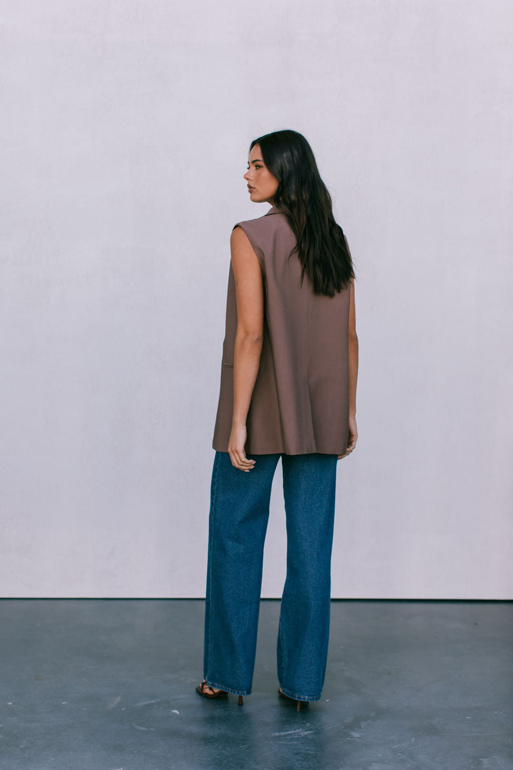 COMING SOON - Uerella Tailored Vest - Chocolate Brown