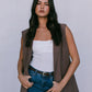 COMING SOON - Uerella Tailored Vest - Chocolate Brown