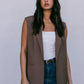 COMING SOON - Uerella Tailored Vest - Chocolate Brown