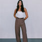 COMING SOON - Mayda Tailored Pants - Chocolate Brown