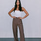 COMING SOON - Mayda Tailored Pants - Chocolate Brown