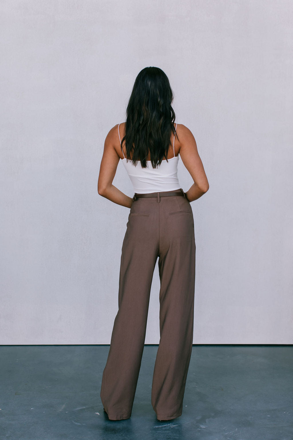 COMING SOON - Mayda Tailored Pants - Chocolate Brown