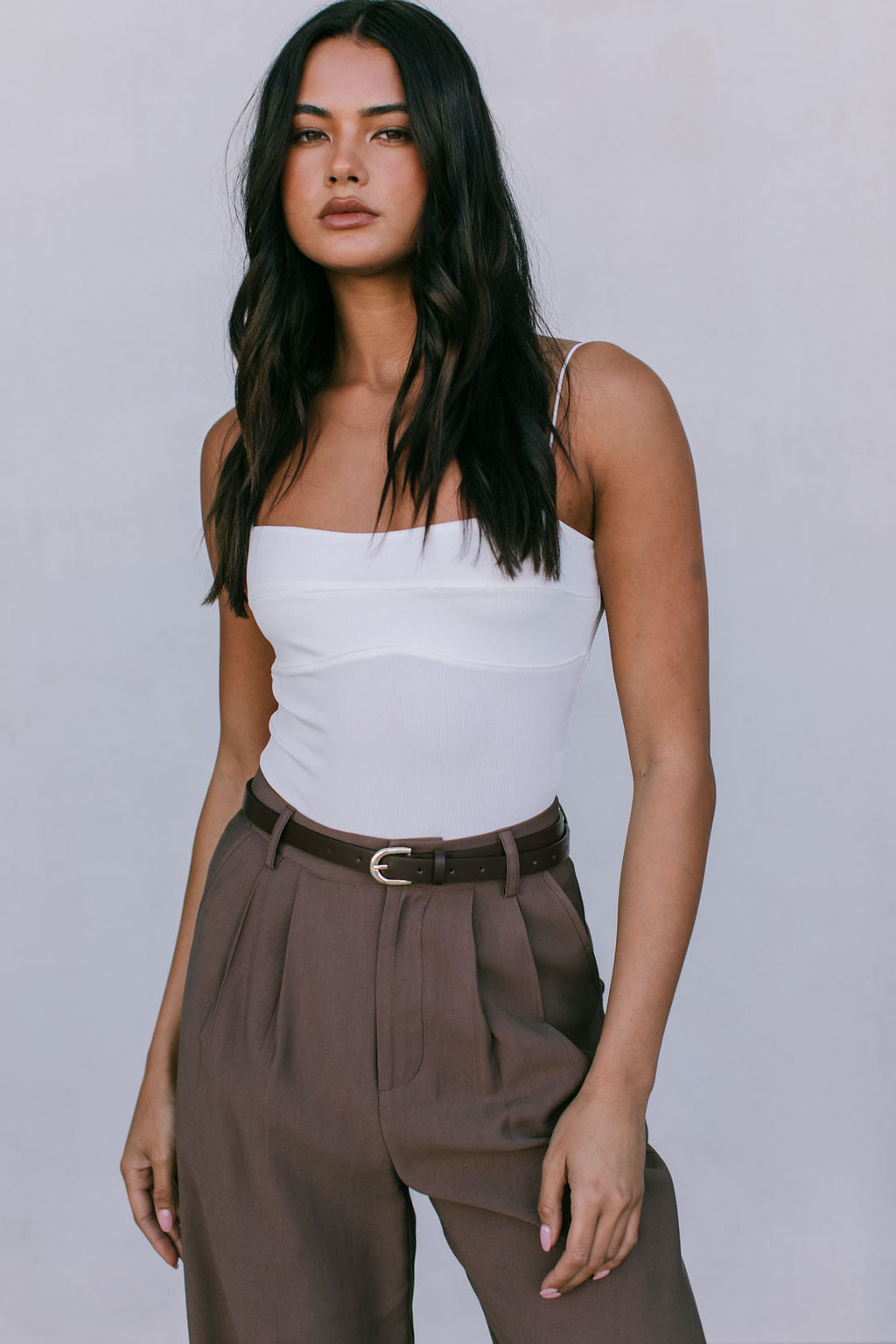 COMING SOON - Mayda Tailored Pants - Chocolate Brown