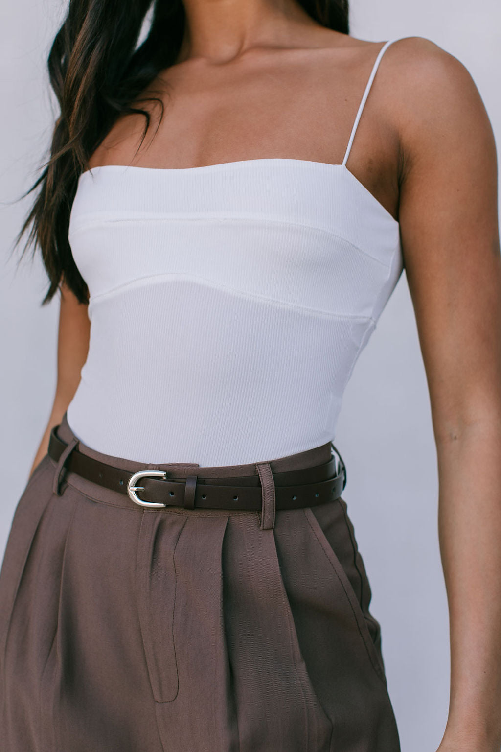 COMING SOON - Mayda Tailored Pants - Chocolate Brown