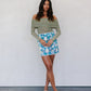 Aprire Skirt - Cobalt Floral