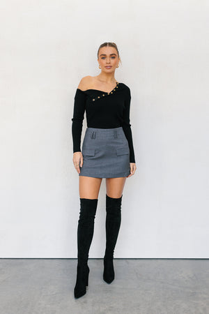 Othello Skort - Charcoal