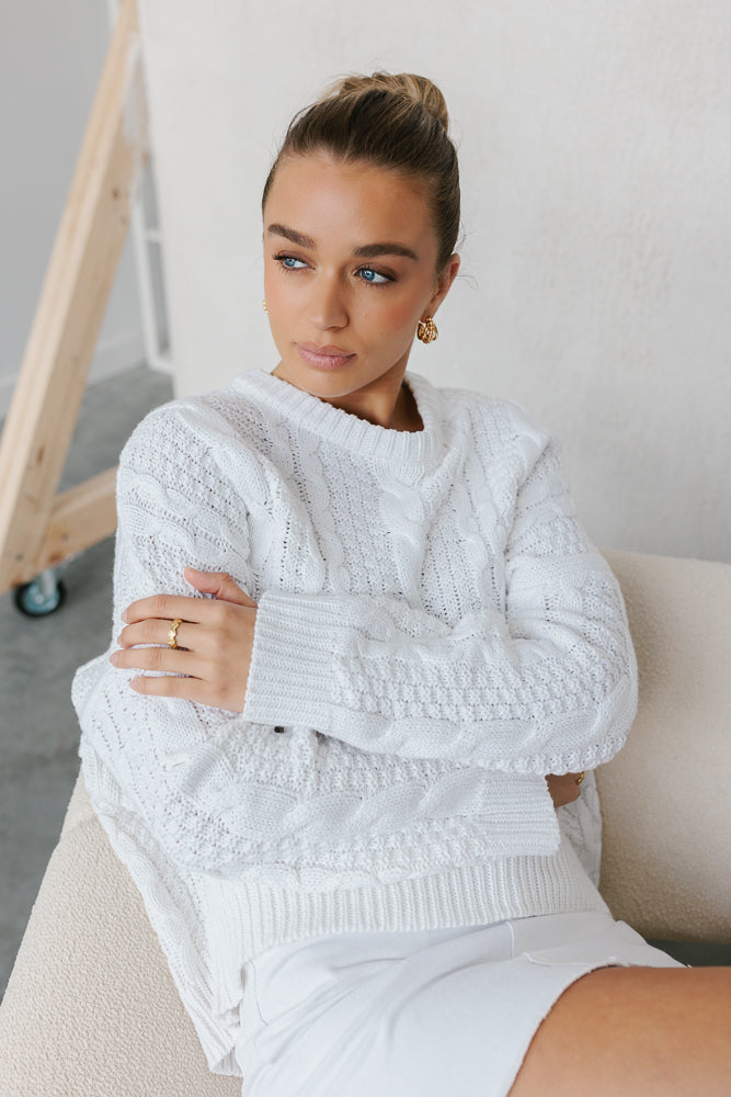 Madrid Knit White