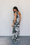 Rilassato Dress - Natural/Charcoal Floral