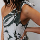 Rilassato Dress - Natural/Charcoal Floral