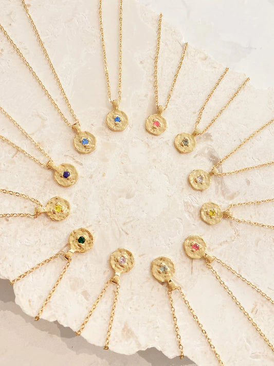 March Birthstone Necklace - Aquamarine