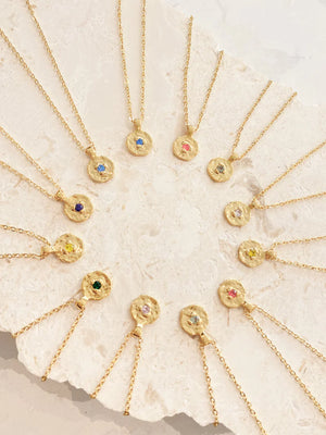 November Birthstone Necklace - Citrine