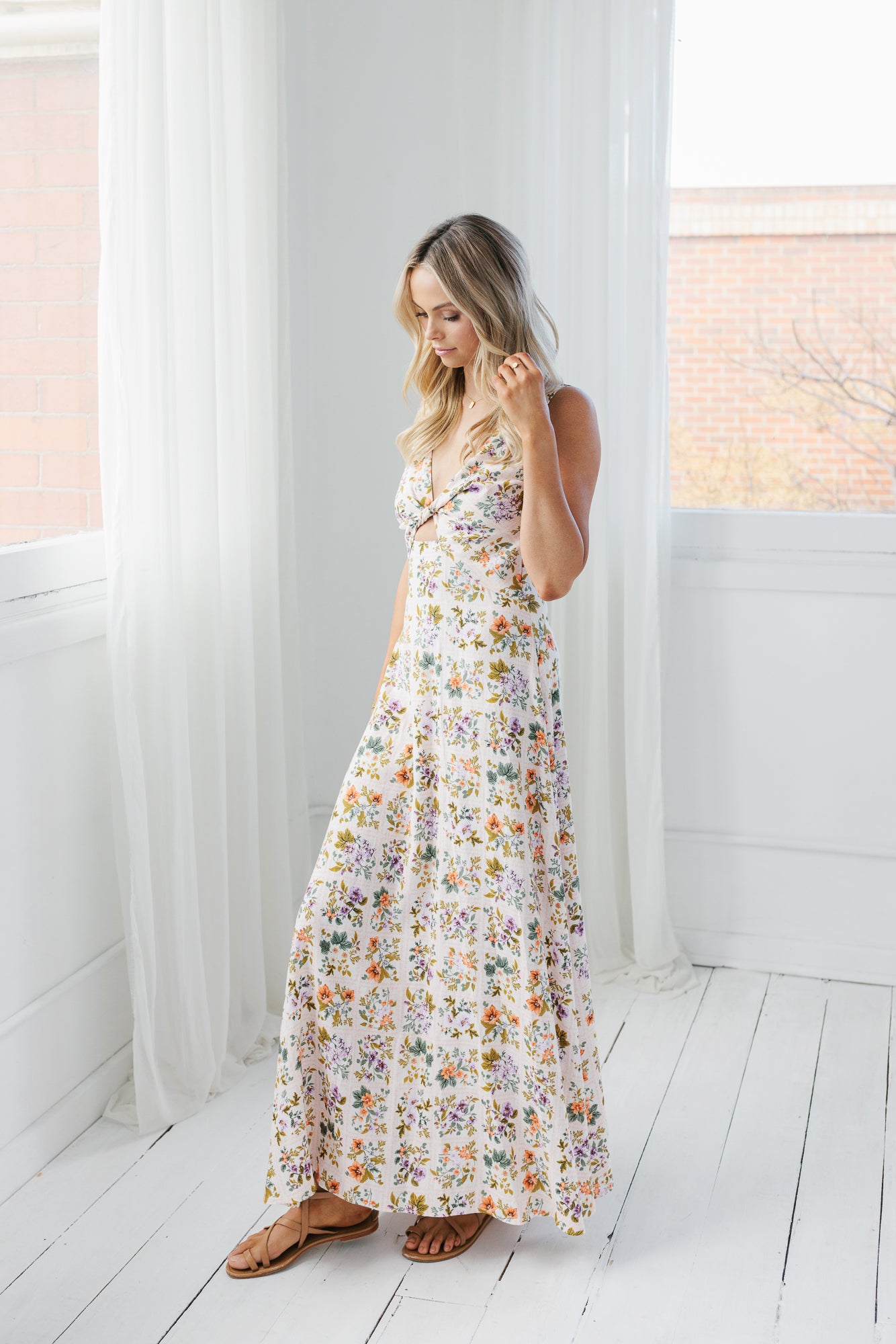 Singolo Dress - Floral Tile