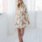 Olla Dress - Cream/Peach Floral